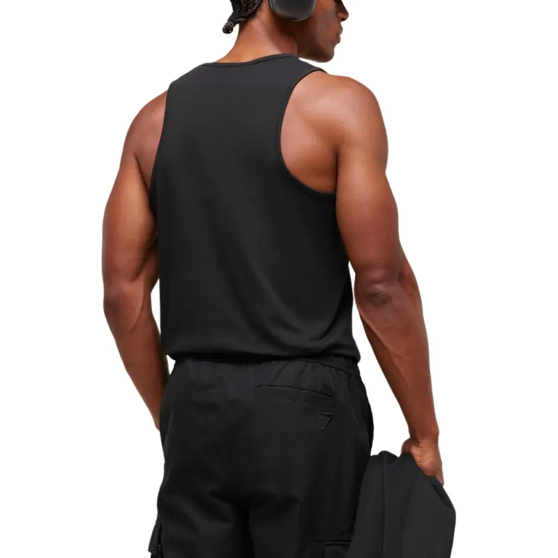GYMSHARK Tank Tops Men Black-1