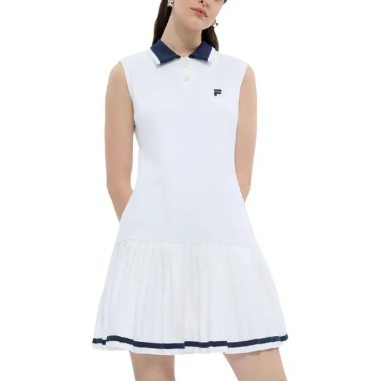 FILA FUSION FUSION LIFEFOB Collection Sleeveless Dress Women's Standard White-1