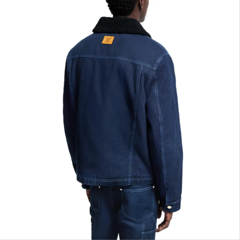 LOUIS VUITTON Wintery Workwear Denim Jacket-1
