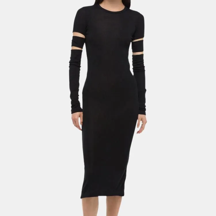 Helmut Lang Slashed Mini Dress-4
