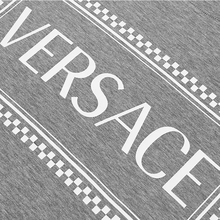 VERSACE T Shirts Men Gray-4