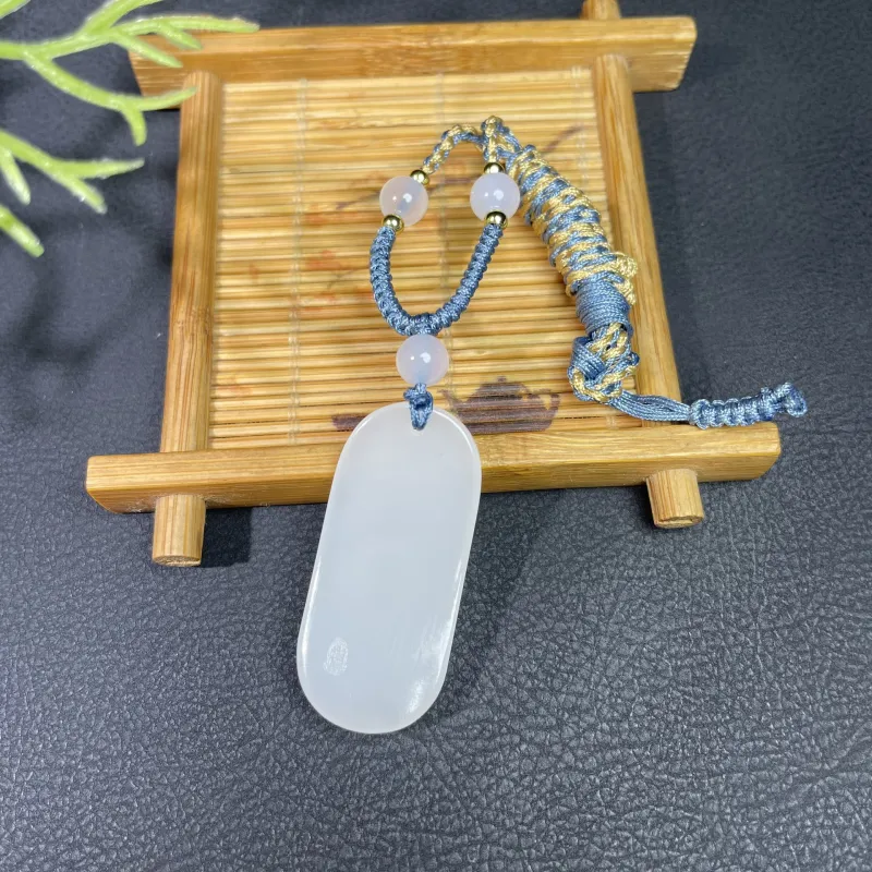 BUDOUXIAOAI Pendants White Jade Women's-3