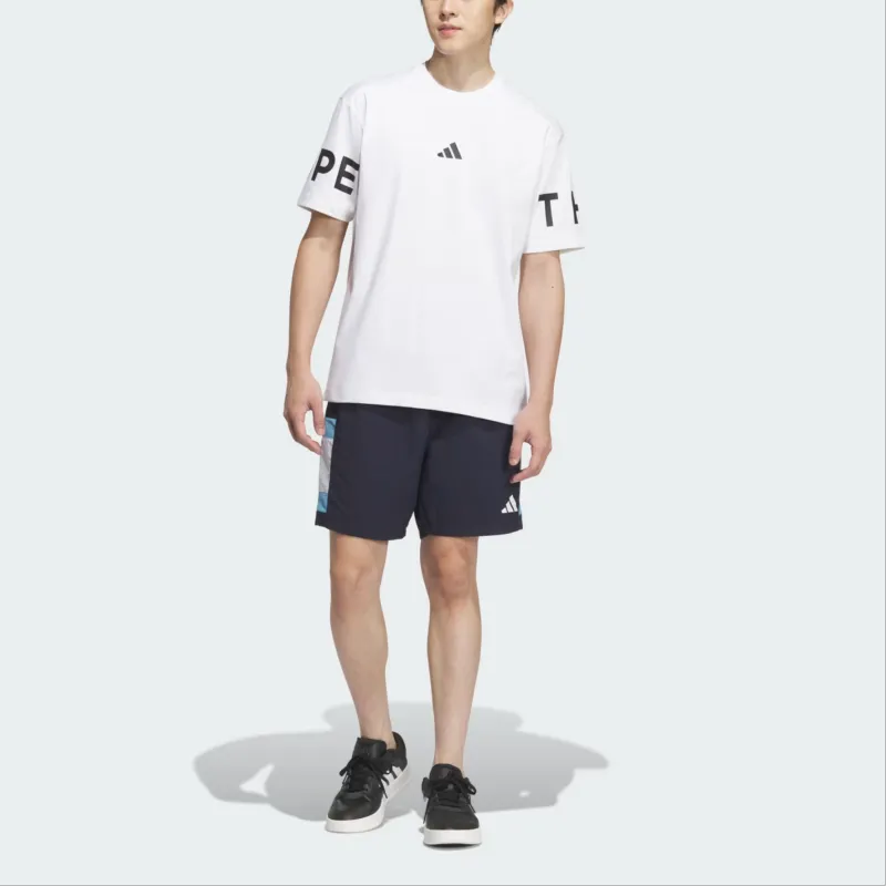 Adidas 3 StripesWarding SS25 Casual Shorts Men's Legend Ink-1