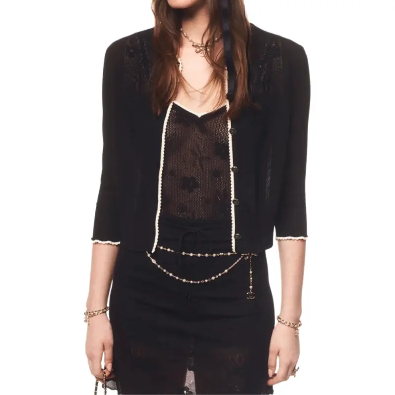 CHANEL FW24 Knitwear Women's Black-3