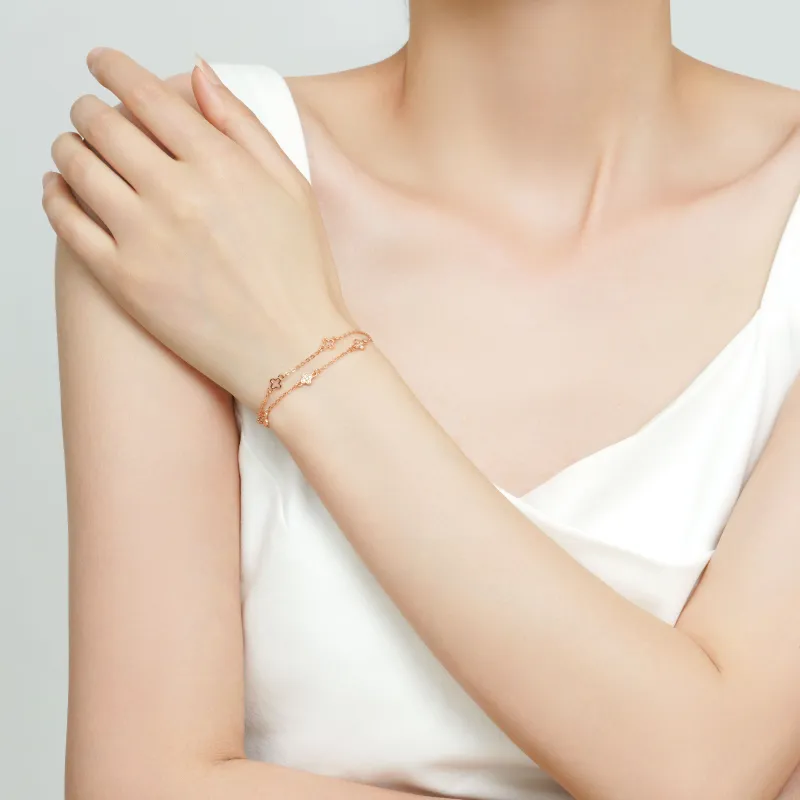TIMEBOTTLE S925 Silver Anklet, Bracelet Women's-4