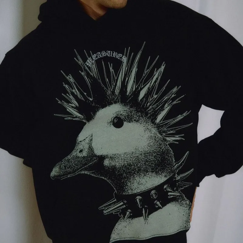 PLEASURES Punk Duck Hoodie-2