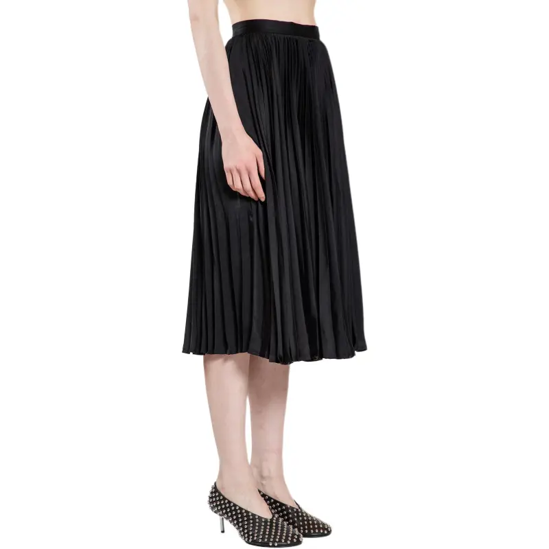 JIL SANDER Pleat Detailed Midi Skirt-1