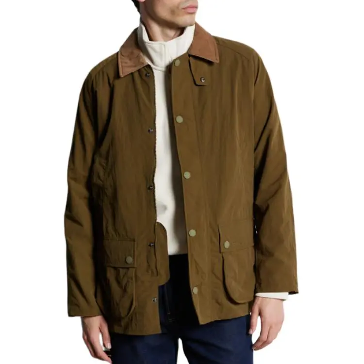 BARBOUR Logo Embroidered Long Sleeved Jacket-1