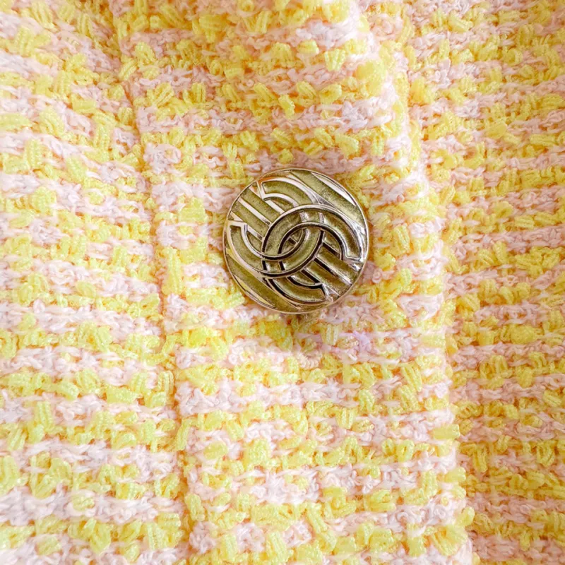 CHANEL Jackets Women's Yellow-4