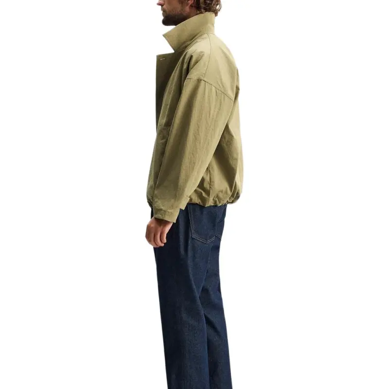 ZARA Trench Coat Men's Yellow Green-4