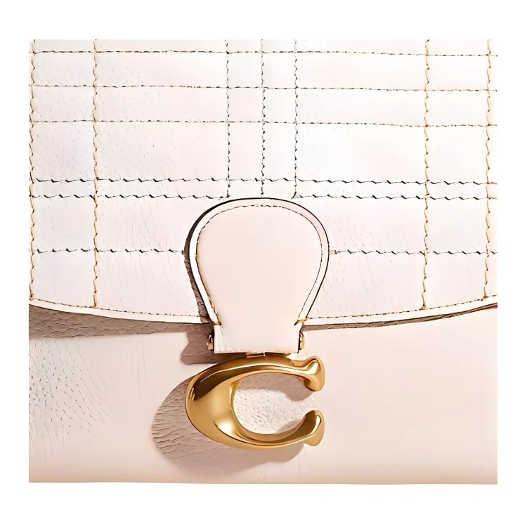 COACH May Soft Leather Handbag, Shoulder Bag Regular Women's White-3
