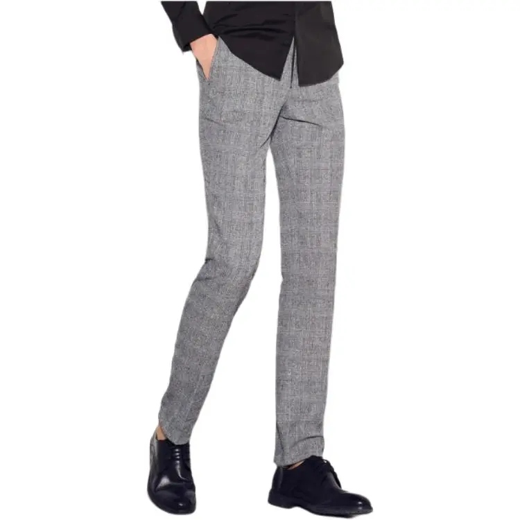 Yiwen Suit Trousers Men Gray-1