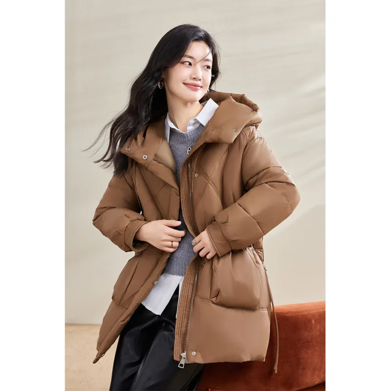 CARBAMMI Puffer Jacket Women's Khaki-4