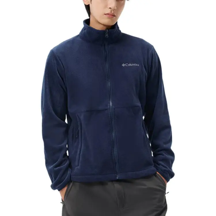 Columbia Water Resistant Windproof UV Protection Wear Resistant Warm Windbreaker Jacket Men Dark Blue-5