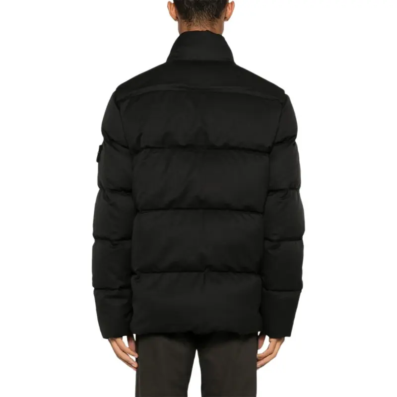 STONE ISLAND Logo Patch Zipped Padded Jacket-2