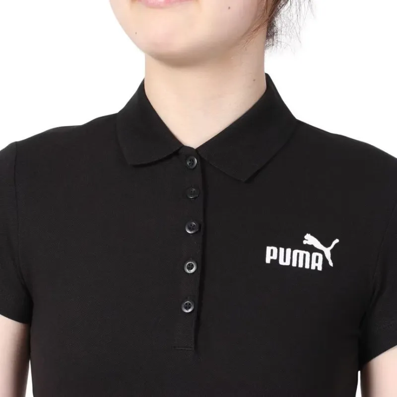 PUMA Essentials+ Polo Shirt Women's Black-3