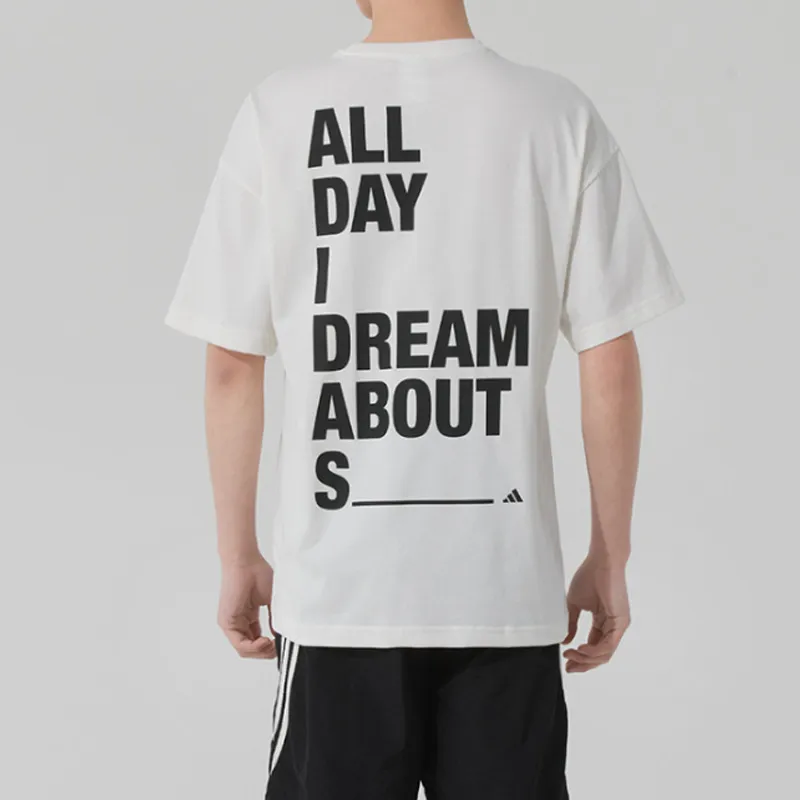 Adidas T Shirts Men White-2