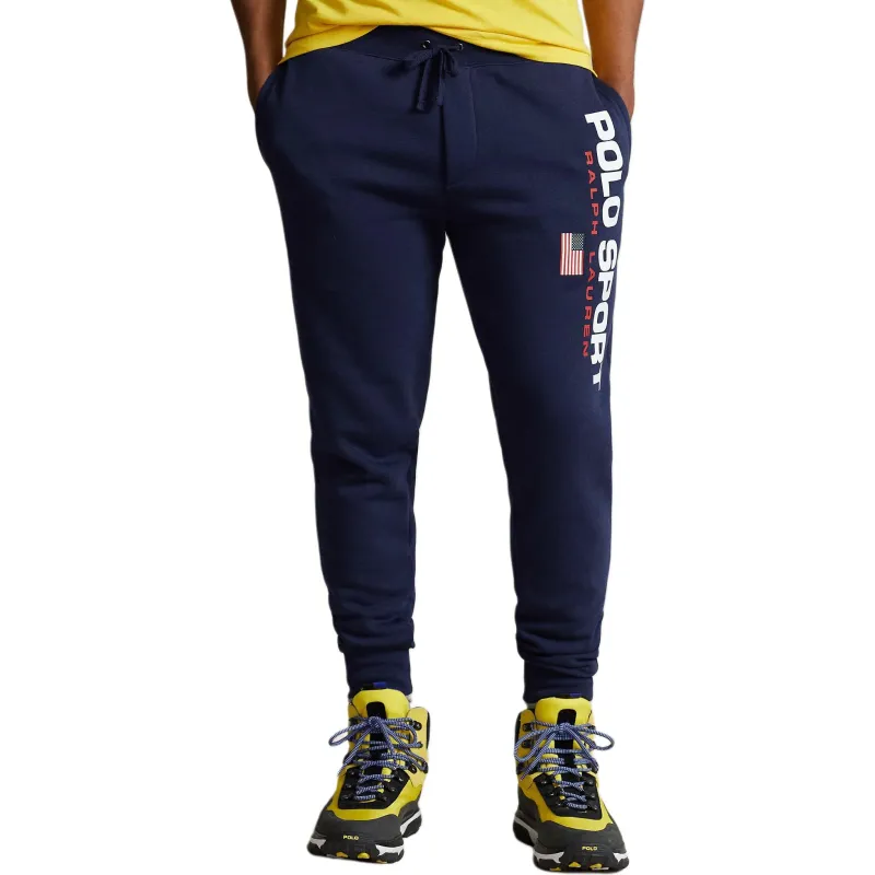 Polo Ralph Lauren Knitted Sweatpants Unisex Marine Blue-2