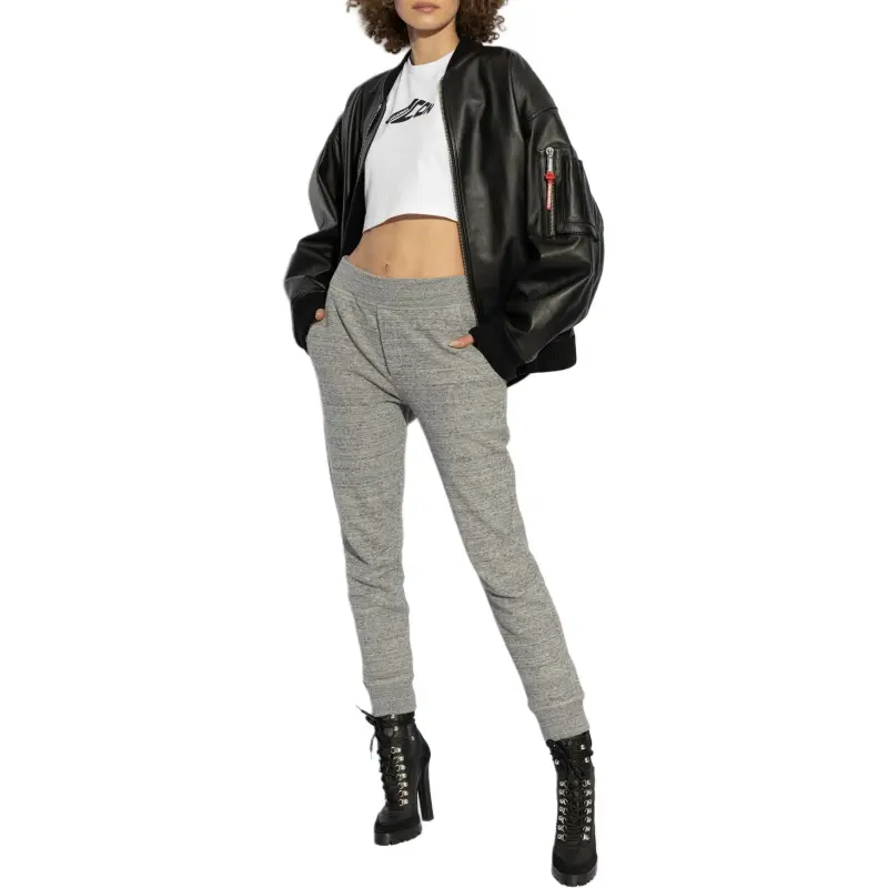 DSQUARED 2 Icon Printed Cropped Tank Top-3