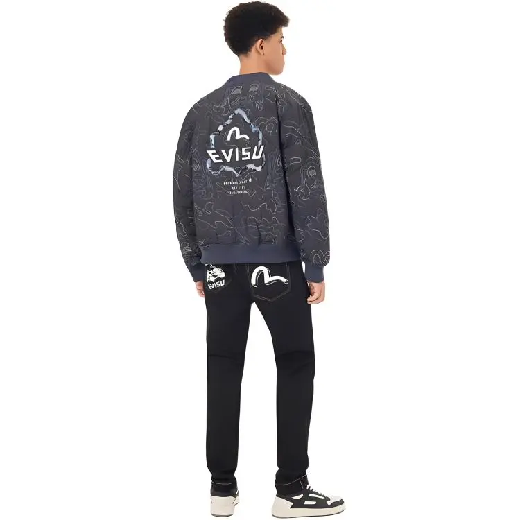 EVISU Jackets Men Charcoal Gray-5