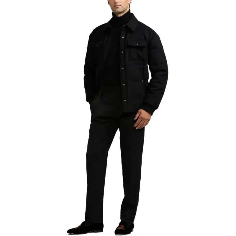Ralph Lauren Purple Label Long-Sleeved Button-Up Jacket-3