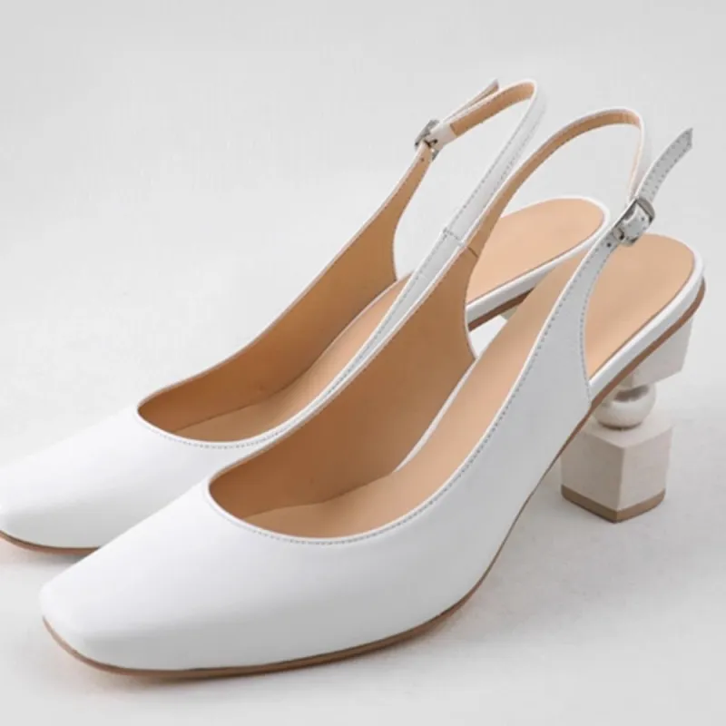 URIMERA High Heels Women's White-1