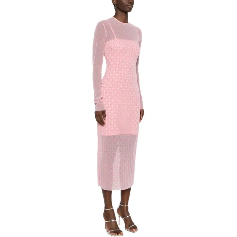 Givenchy Flocked logo Midi Dress-3