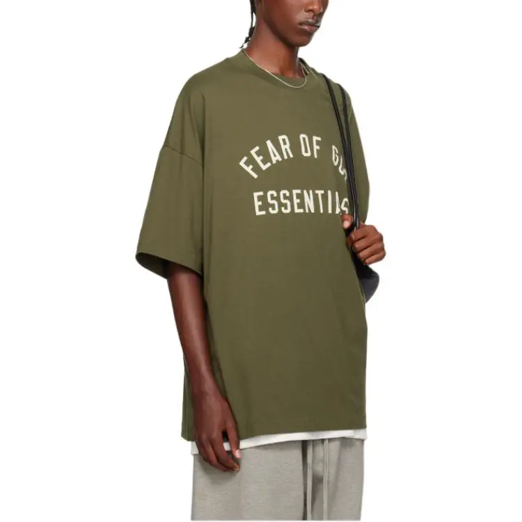 Fear Of God Essentials Logo print T shirt-3
