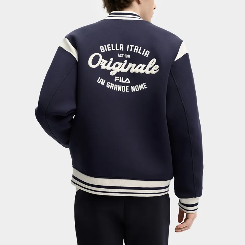 FILA ORIGINALE Baseball Jacket Men's Mirage Blue-4