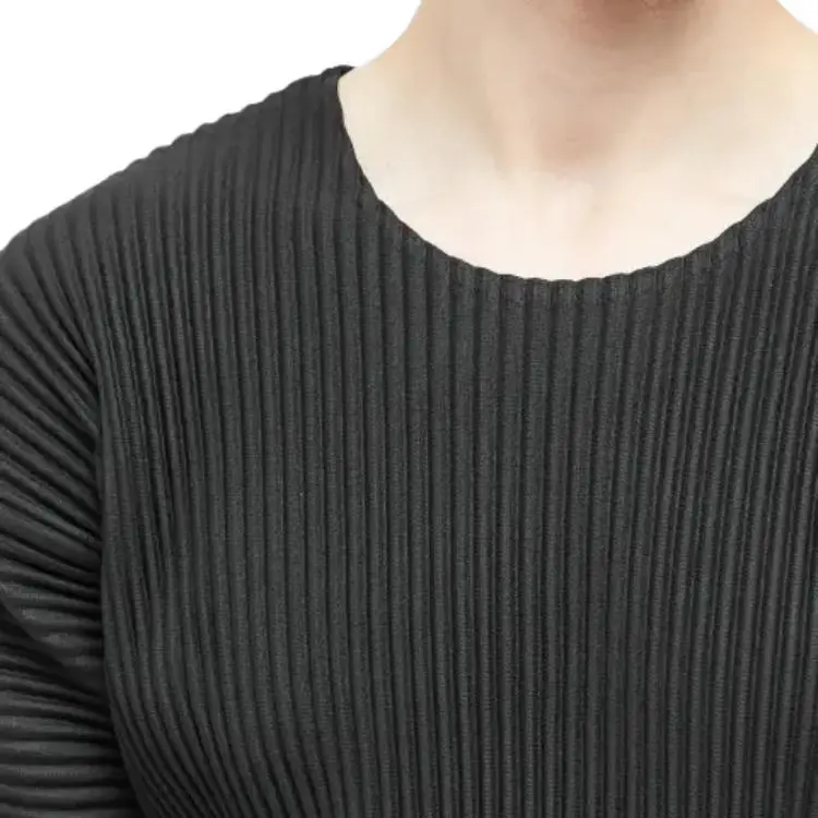 ISSEY MIYAKE Mc May Drop Shoulder Pleated T Shirt-4