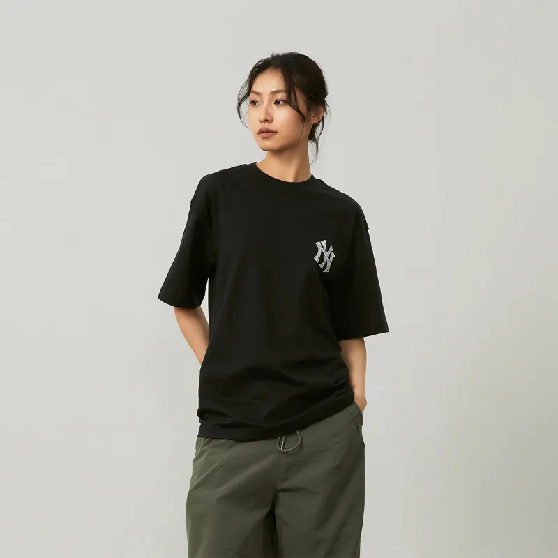 MLB Base Logo T Shirts Unisex Black-4