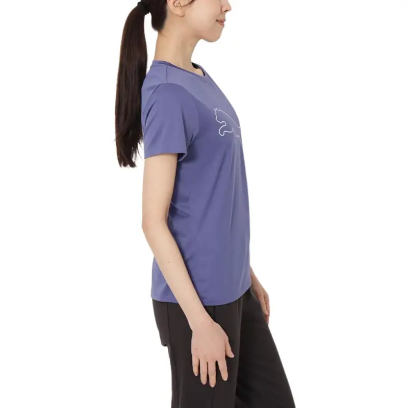 PUMA Essential SS25 T Shirt Women's Blue Crystal-4