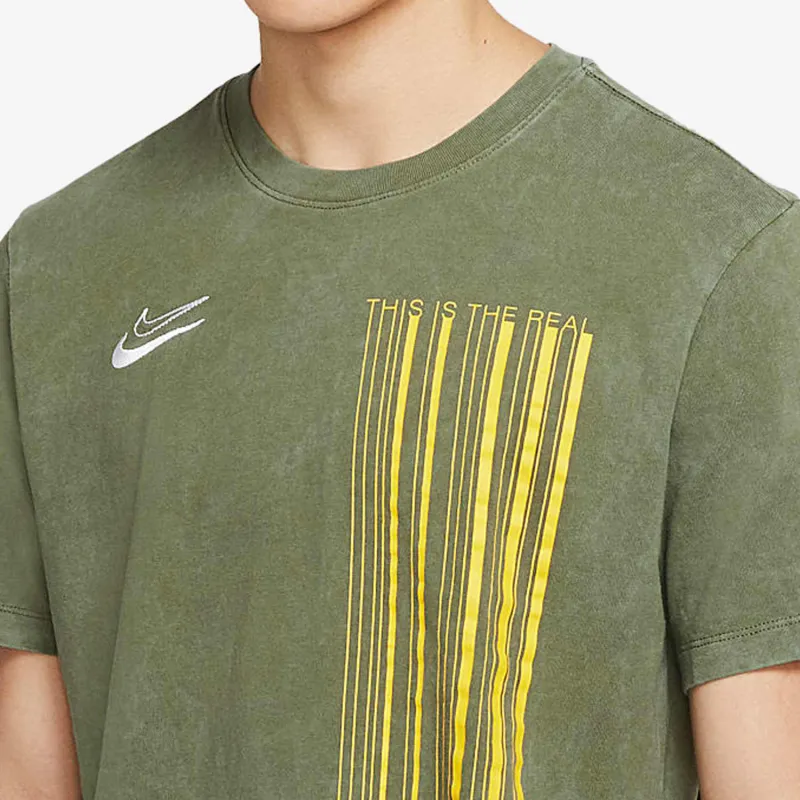 Nike T Shirts Men Army Green-2