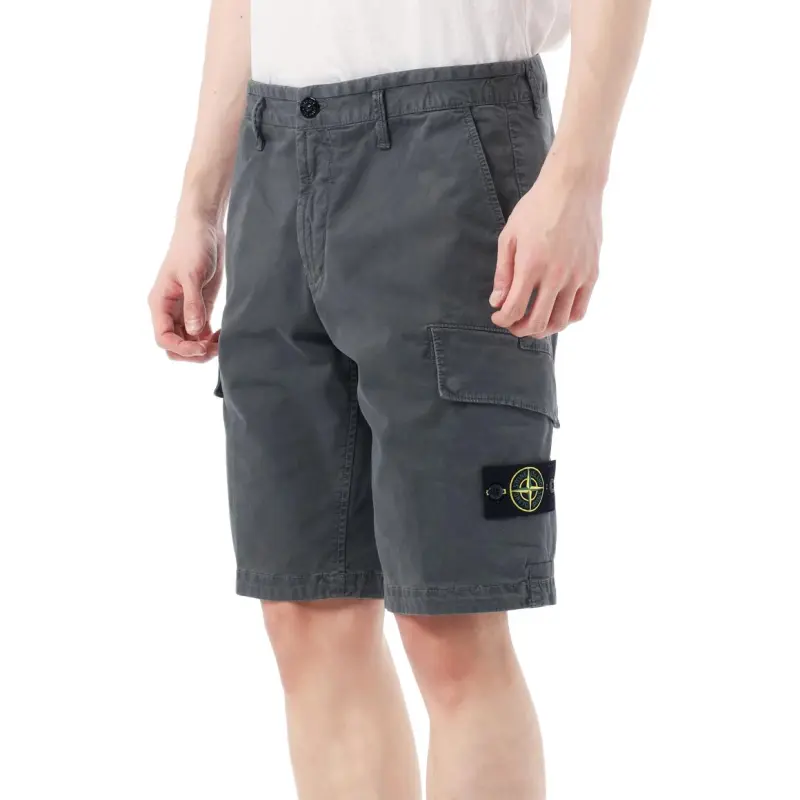 STONE ISLAND Compass Patch Cargo Shorts-3