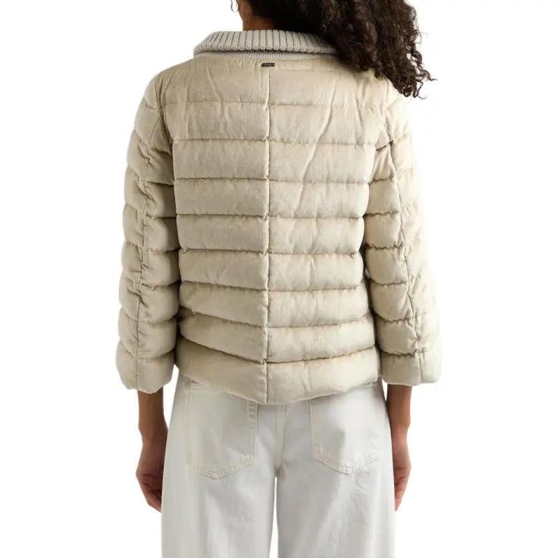 HERNO Zip Up Straight Hem Corduroy Jacket-4