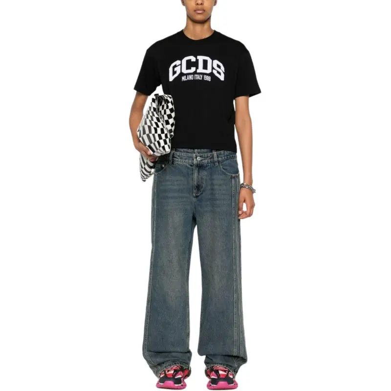 GCDS Lounge Cotton T shirt-1
