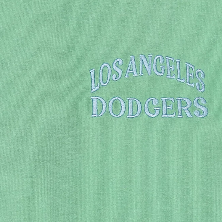 MLB Drop Shoulder Sleeve T Shirt Unisex Hemp Green-2