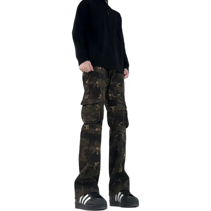 PAINT STAIN Trendy Jeans Unisex Fashion Camouflage-9