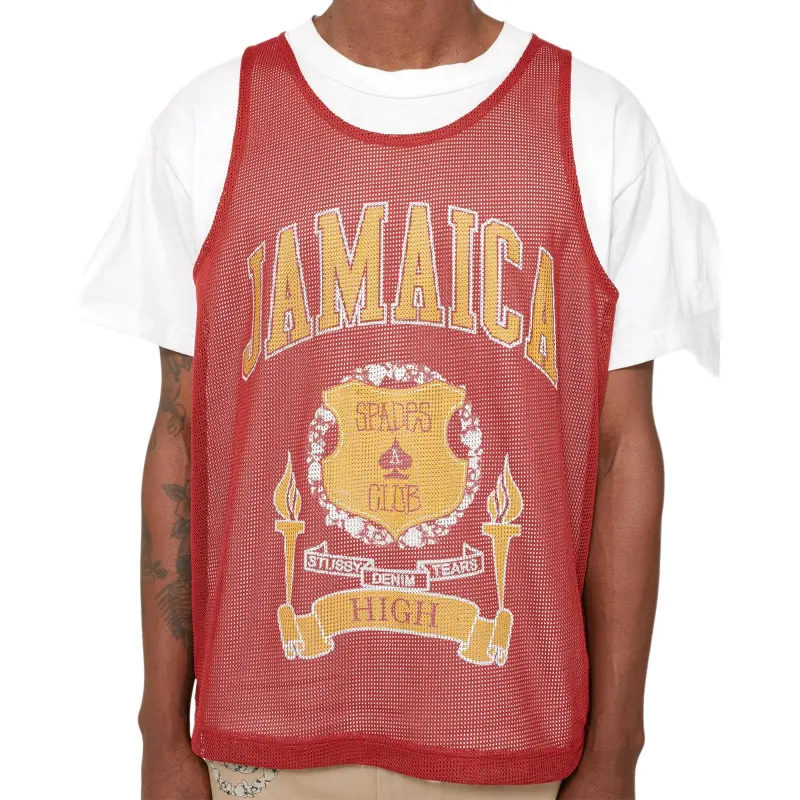 Denim Tears X Stussy Double S Wreath Gym Tank-8
