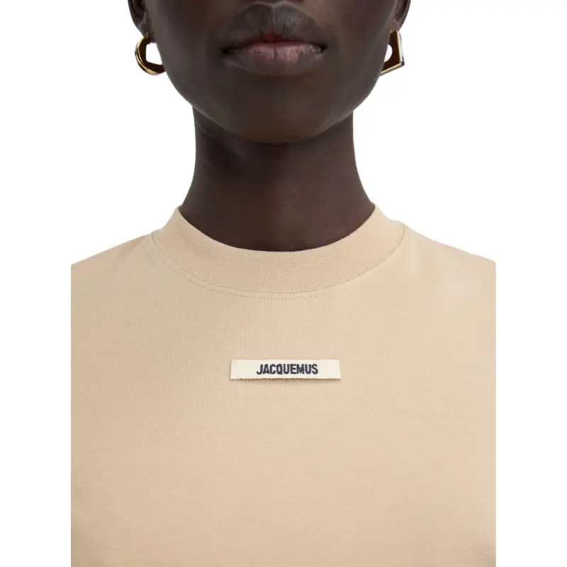 Jacquemus Grosgrain Logo Short Sleeve T Shirt-3