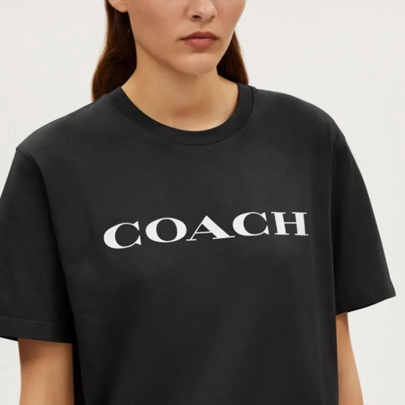 COACH T Shirts Women's Black-3