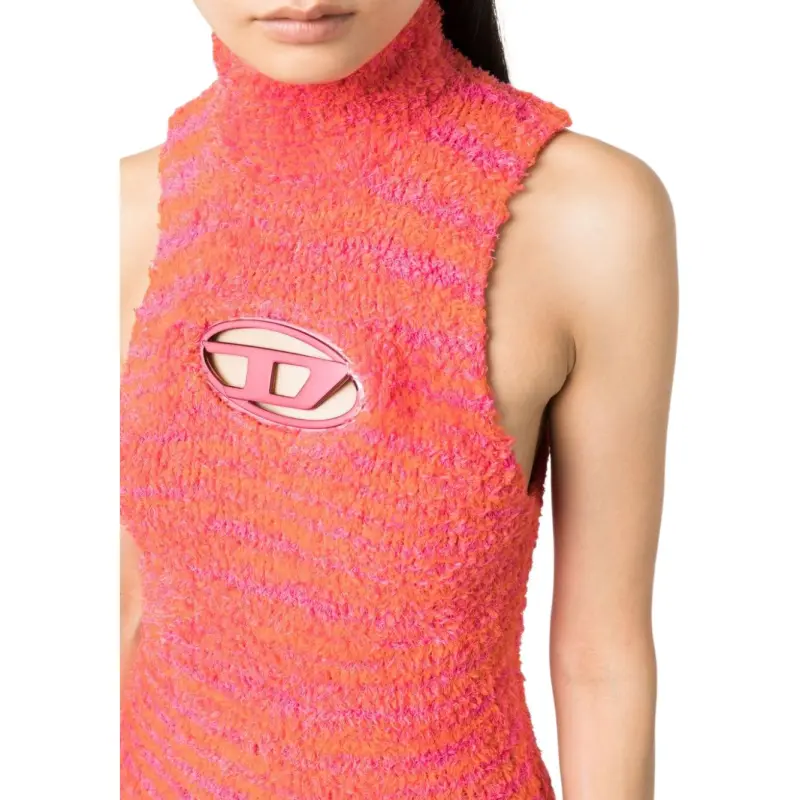 DIESEL SS24 Sleeveless Dress Women's Pink-4
