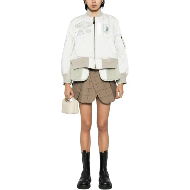 Sacai Windowpane Checked Bermuda-2