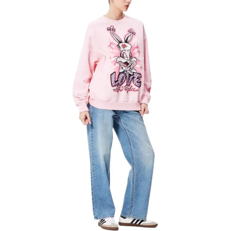 Ed Hardy Sweatshirt Women's Cherry Blossom Pink-3