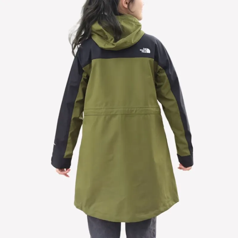 THE NORTH FACE Water Resistant Windbreaker Jacket Women's Green-3