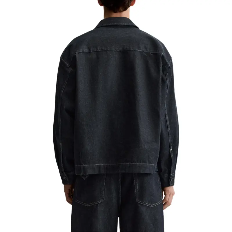 ZARA Denim Jacket Men's Sea Blue-5
