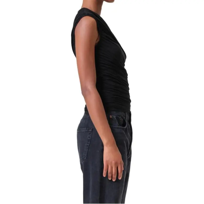 AGOLDE Ester Crewneck Sleeveless Tank Top-2