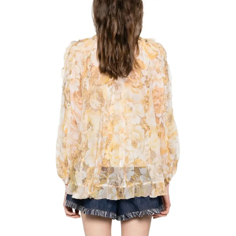 Zimmermann Frill detail Billow Blouse-3
