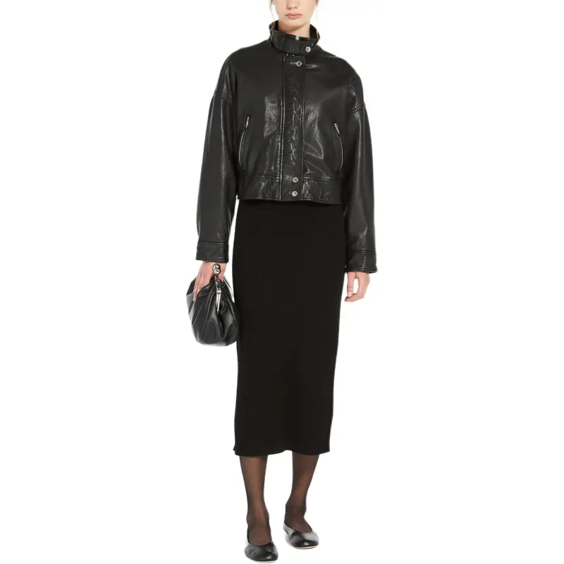 WEEKEND MaxMara Long Sleeved Dress Women's Black-2