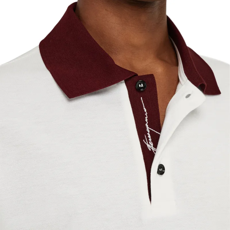 Ferragamo Logo embroidered Polo Shirt-5